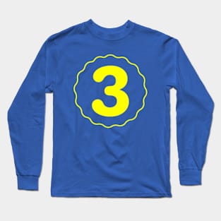 Three 3. Long Sleeve T-Shirt